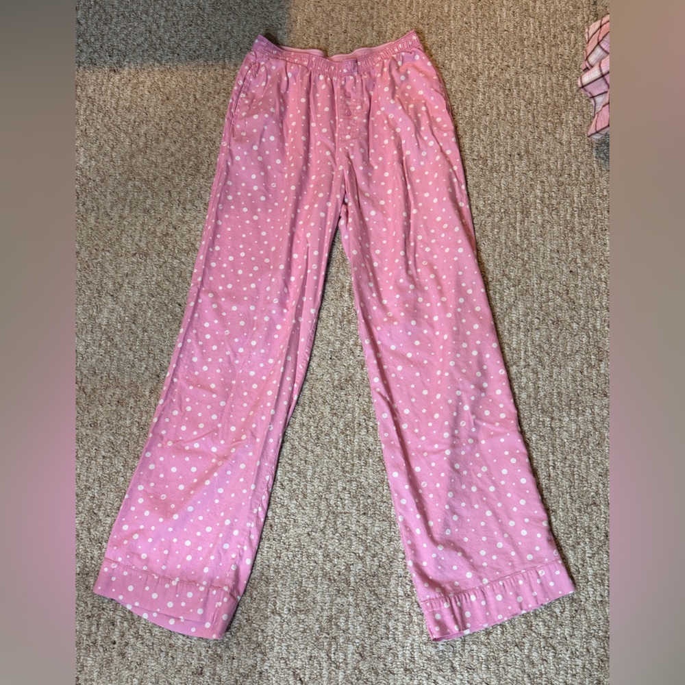 Pink by Victoria’s Secret Flannel Pajama Pants, Size Small
